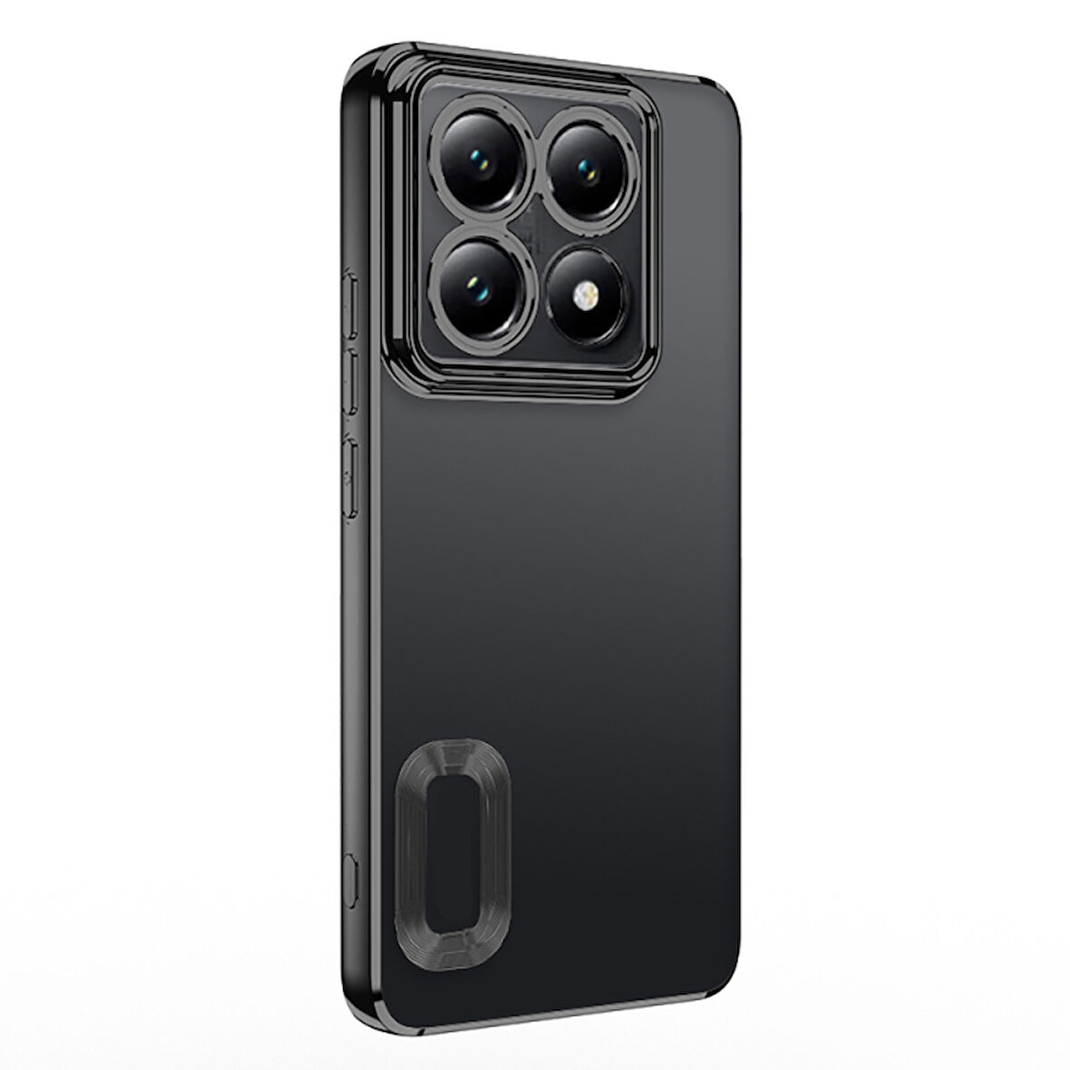 Xiaomi 14T Pro Kılıf Kenarları Lazer Renkli ve Logo Detaylı Şık Esnek Premium Silikon Kapak RYC/Omega