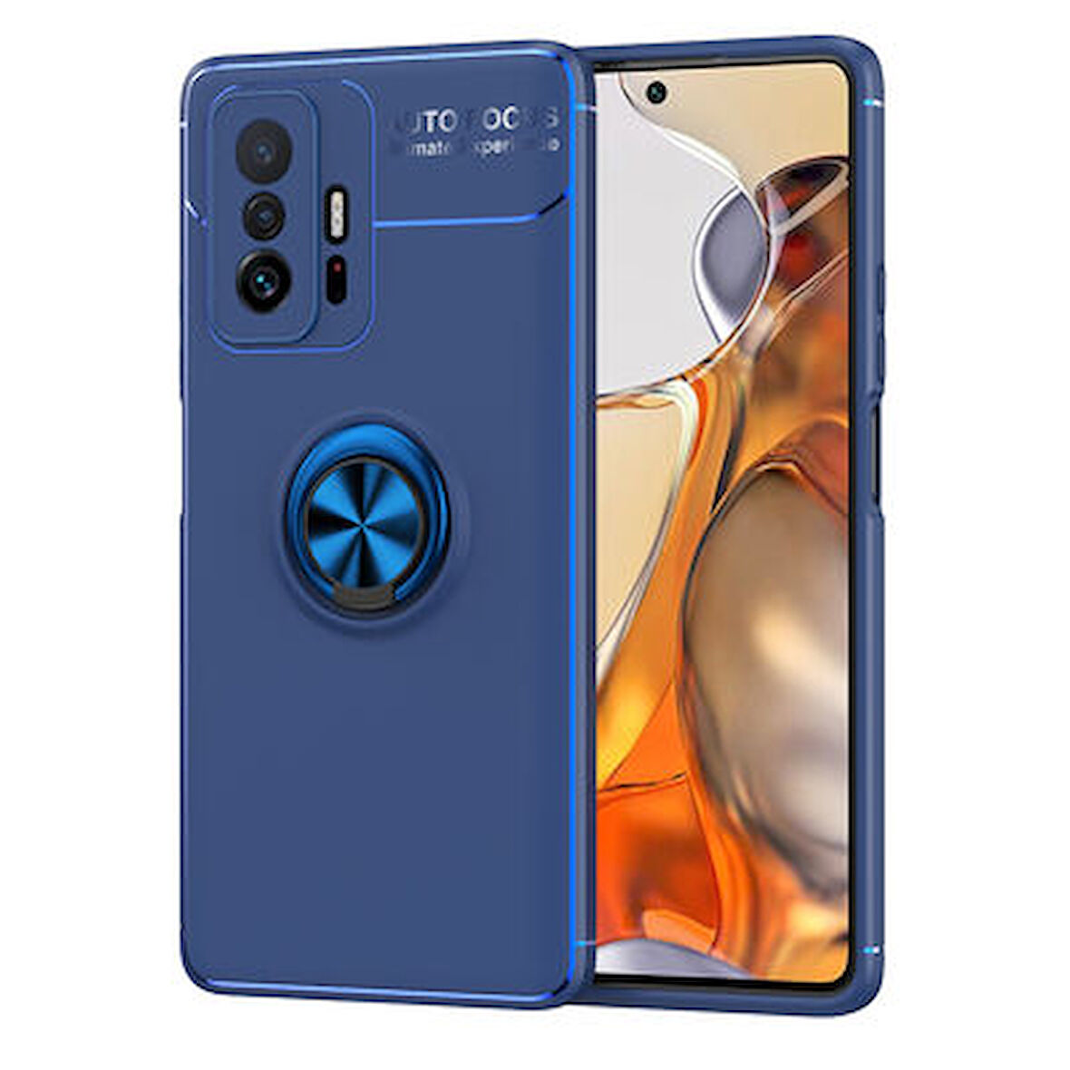 Xiaomi Mi 11T Pro 5G  Kılıf Yüzüklü Sağlam Esnek Ringo Silikon Kapak