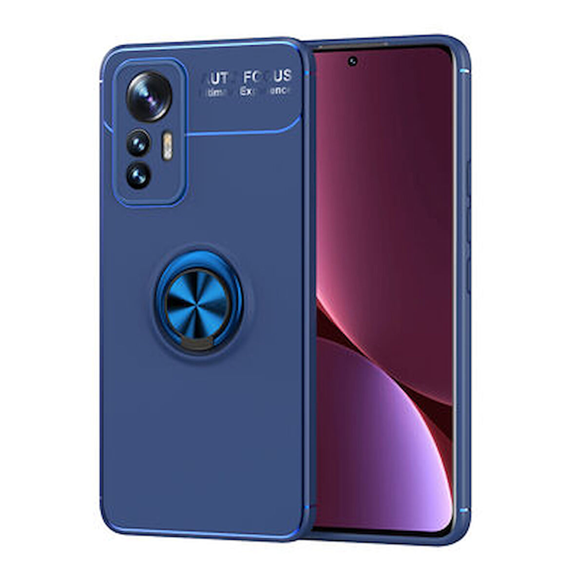 Xiaomi Mi 12 Lite Kılıf Yüzüğü Stant ve Araç Tutucu Olabilen Şık Esnek Premium Silikon Kapak RYC/Ravel