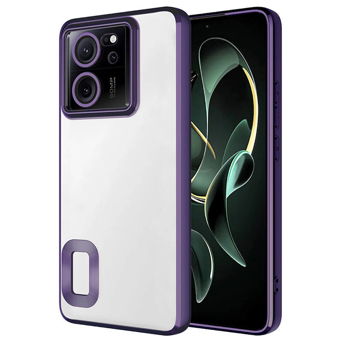 Xiaomi Mi 13T Pro Kılıf Logo Detaylı ve Parlak NLight Premium Silikon Kapak