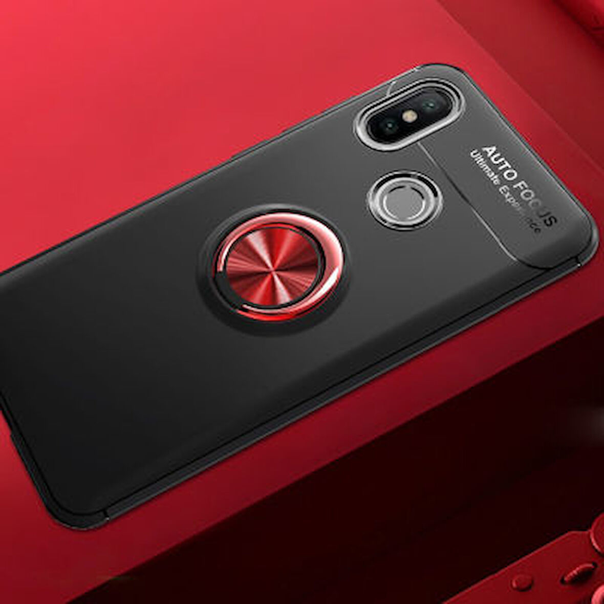 Xiaomi Mi 8  Kılıf Yüzüklü Sağlam Esnek Ringo Silikon Kapak