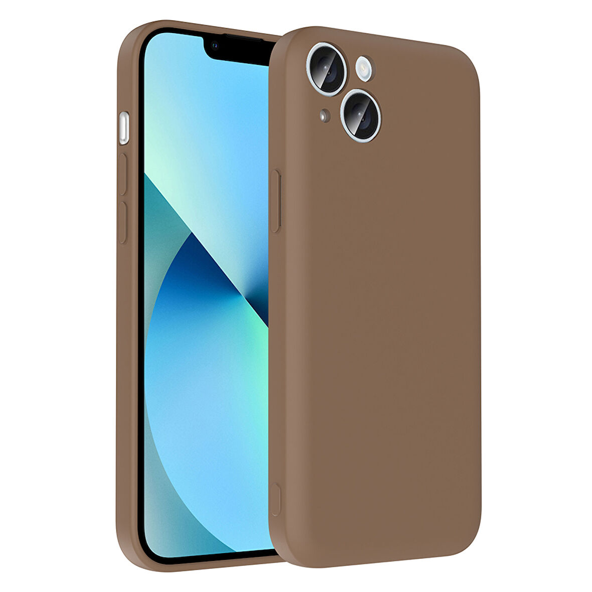 iPhone 13 Kılıf Kamera Korumalı Ve Gizli Kart Hazneli Vitra Premium Silikon Kapak