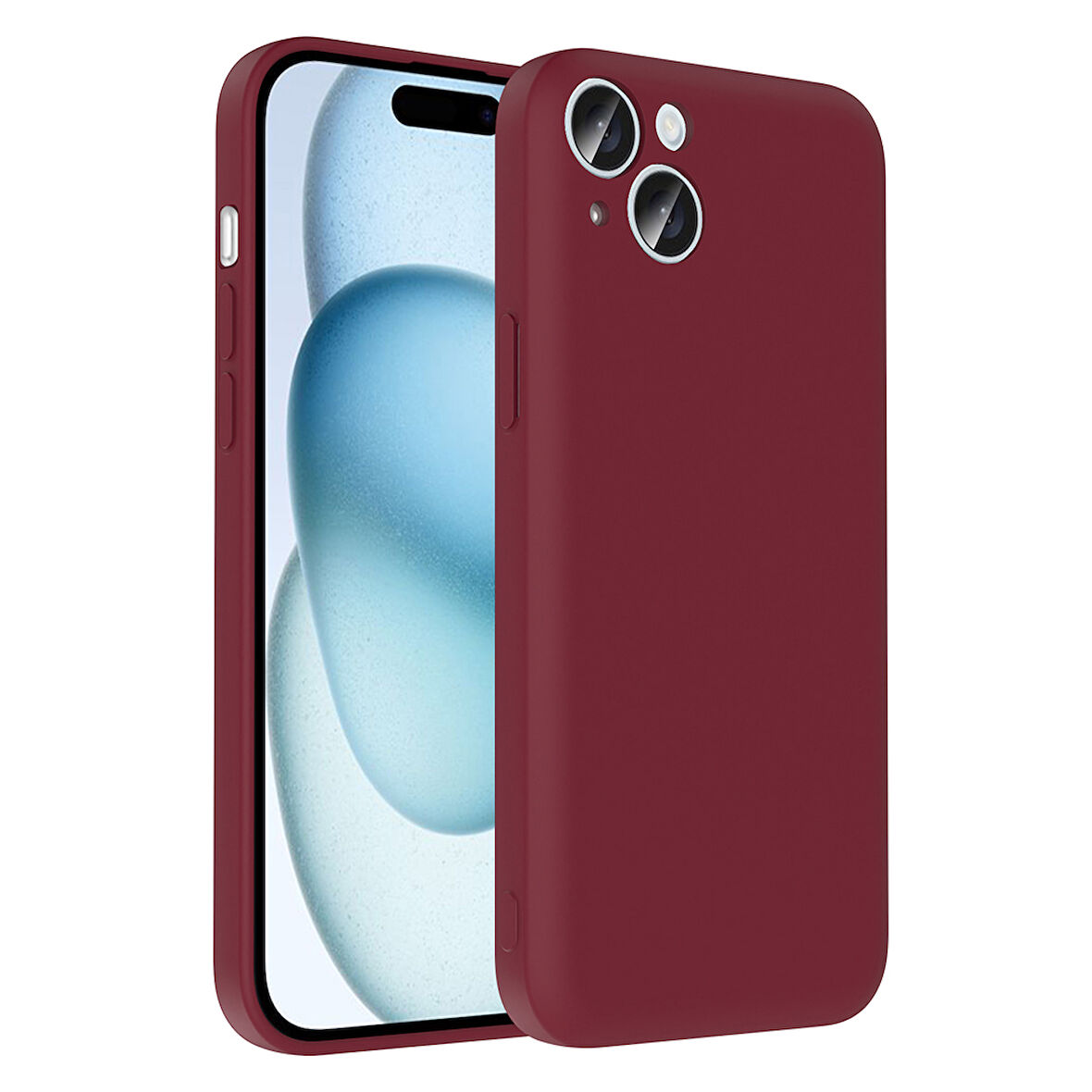 iPhone 14 Plus Kılıf Kamera Korumalı Ve Gizli Kart Hazneli Vitra Premium Silikon Kapak