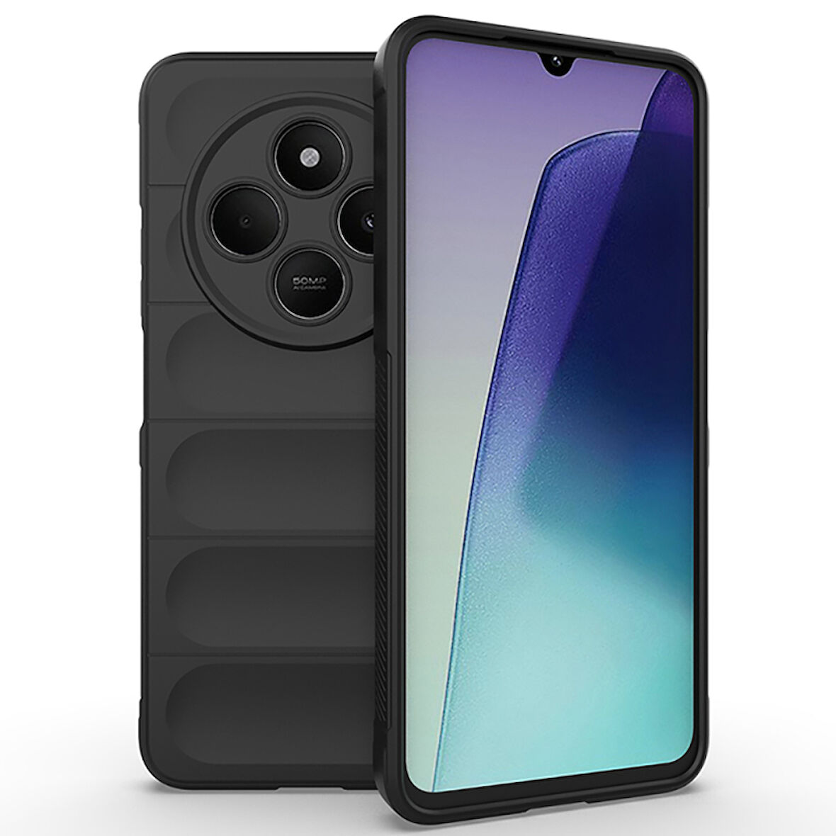 Xiaomi Redmi 14C 4G Kılıf Rahat Tutulabilir Yapılı İçi Kadife Kaplamalı Etnik Premium TPU Silikon Kapak