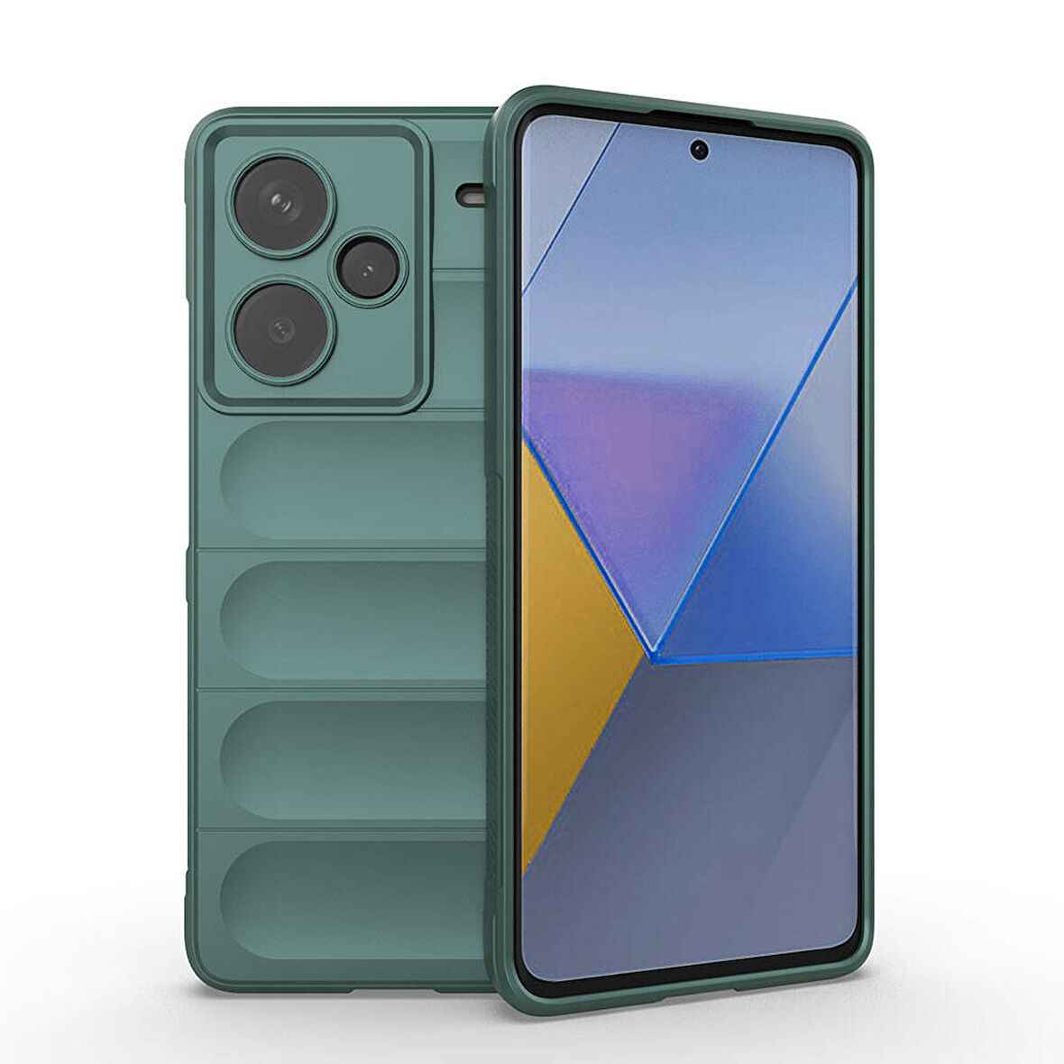 Redmi Note 13 Pro Plus Kılıf Rahat Tutulabilir Yapılı İçi Kadife Kaplamalı Etnik Premium TPU Silikon Kapak