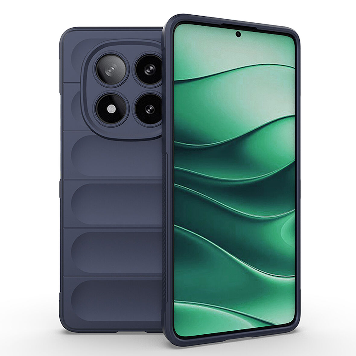 Xiaomi Redmi Note 14 Pro 4G Kılıf Rahat Tutulabilir Yapılı İçi Kadife Kaplamalı Etnik Premium TPU Silikon Kapak