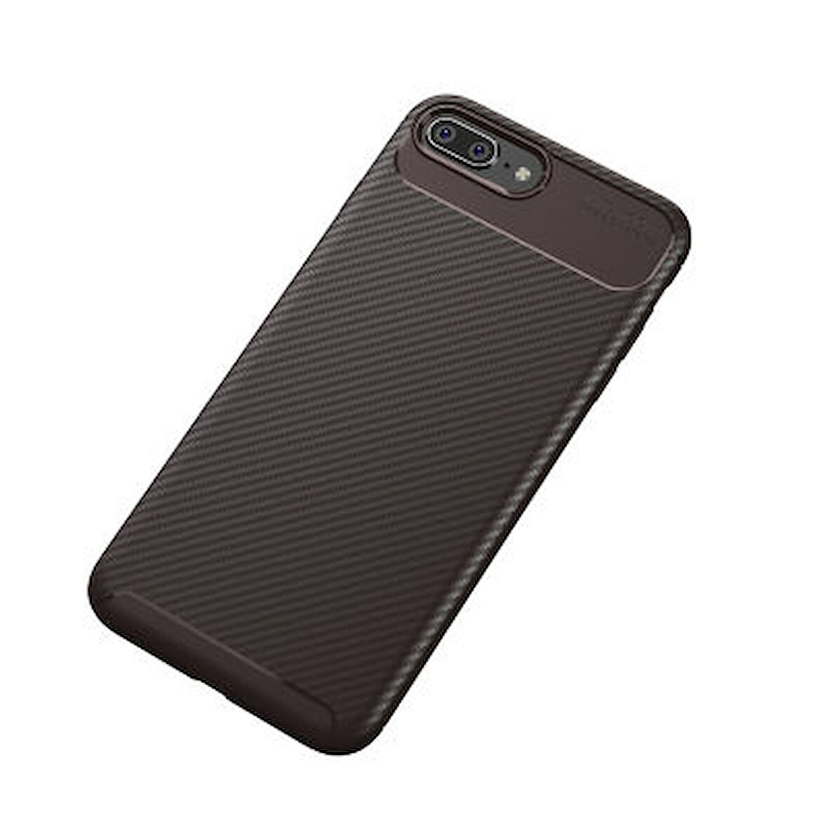 iPhone 8 Plus Kılıf Karbon Desenli Şık Negro Premium Silikon Kapak