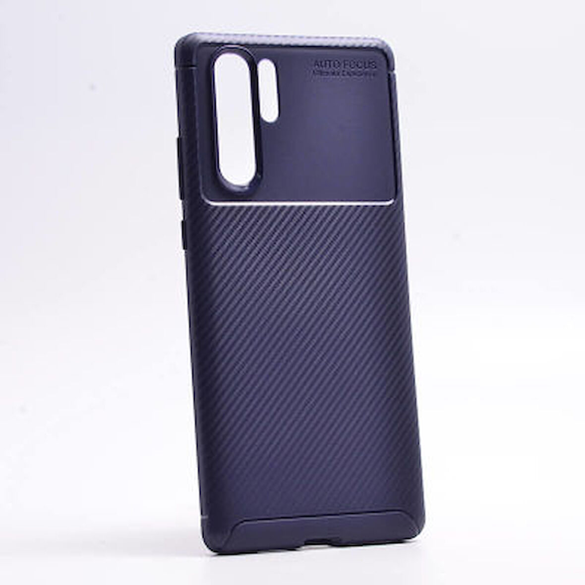 Huawei P30 Pro Kılıf Karbon Desenli Esnek Yüksek Kaliteli Meteryalden Üretilmiş Silikon Kapak RYC/Negro