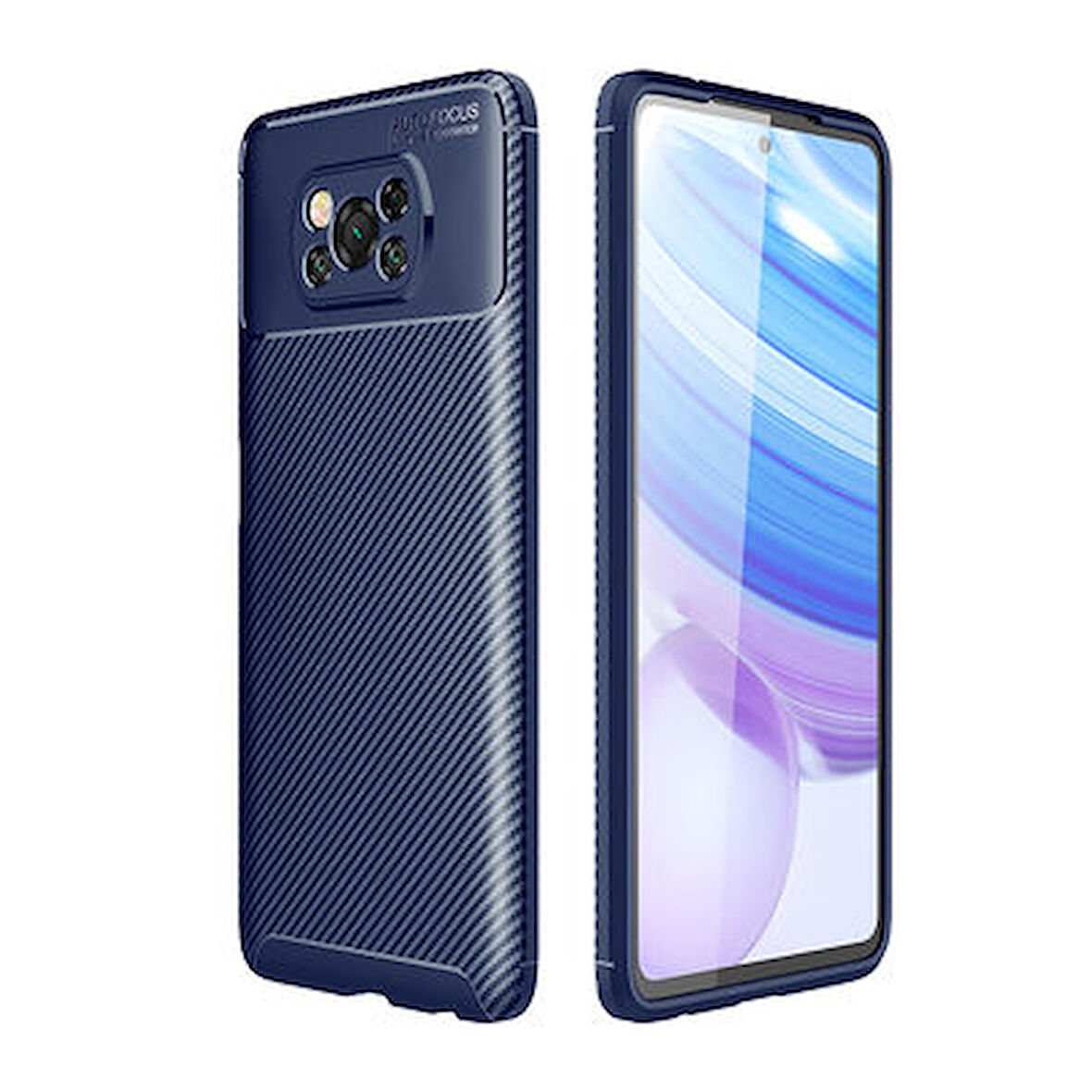 Poco X3 Pro Kılıf Karbon Desenli Şık Negro Premium Silikon Kapak