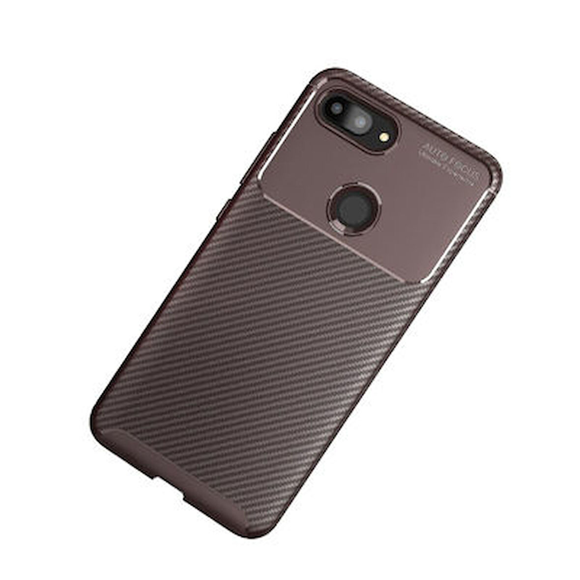 Xiaomi Mi 8 Lite Kılıf Karbon Desenli Şık Tamia Premium Silikon Kapak