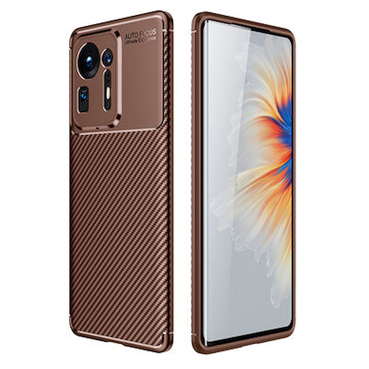 Xiaomi Mi Mix 4 Kılıf Karbon Desenli Şık Tamia Premium Silikon Kapak