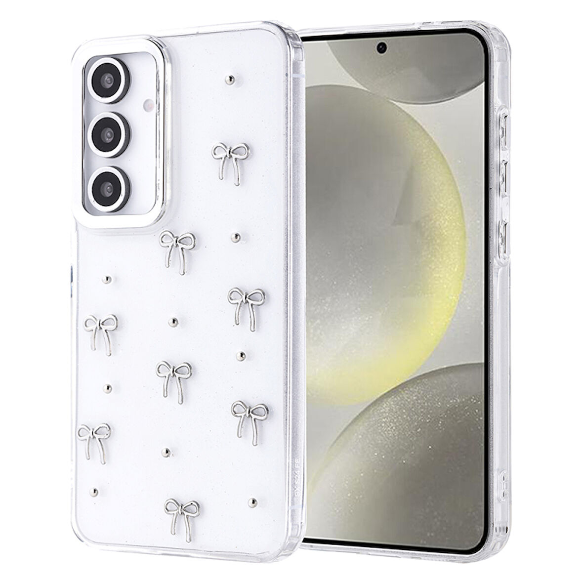 Samsung Galaxy S24 FE Mini Figürlü ve Kamera Çerçeveli Ultra Sağlam Sararmaz Pole Premium Kapak