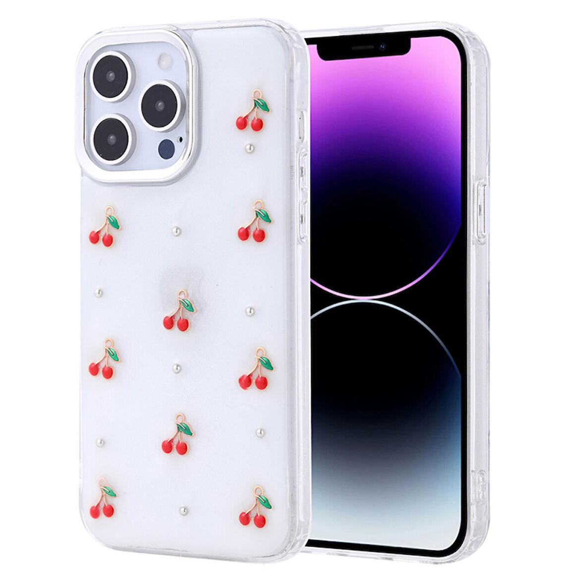 iPhone 14 Pro Max Mini Figürlü ve Kamera Çerçeveli Ultra Sağlam Sararmaz Pole Premium Kapak