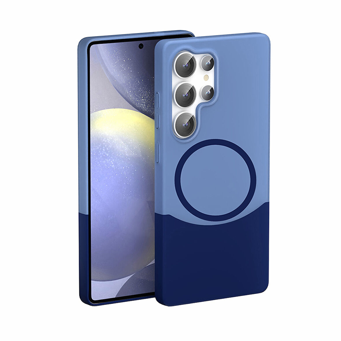 Samsung Galaxy S24 Ultra Kılıf Magsafe Özellikli Ultra İnce Yapılı 2 Parçalı Sert Premium Kapak RYC/Duble