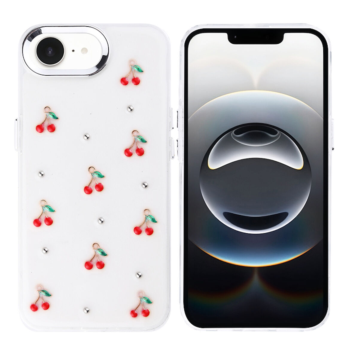 iPhone 16E Kılıf Figürlü ve Sert Yapılı Şeffaf Sağlam Premium Silikon Kapak RYC/Kutup