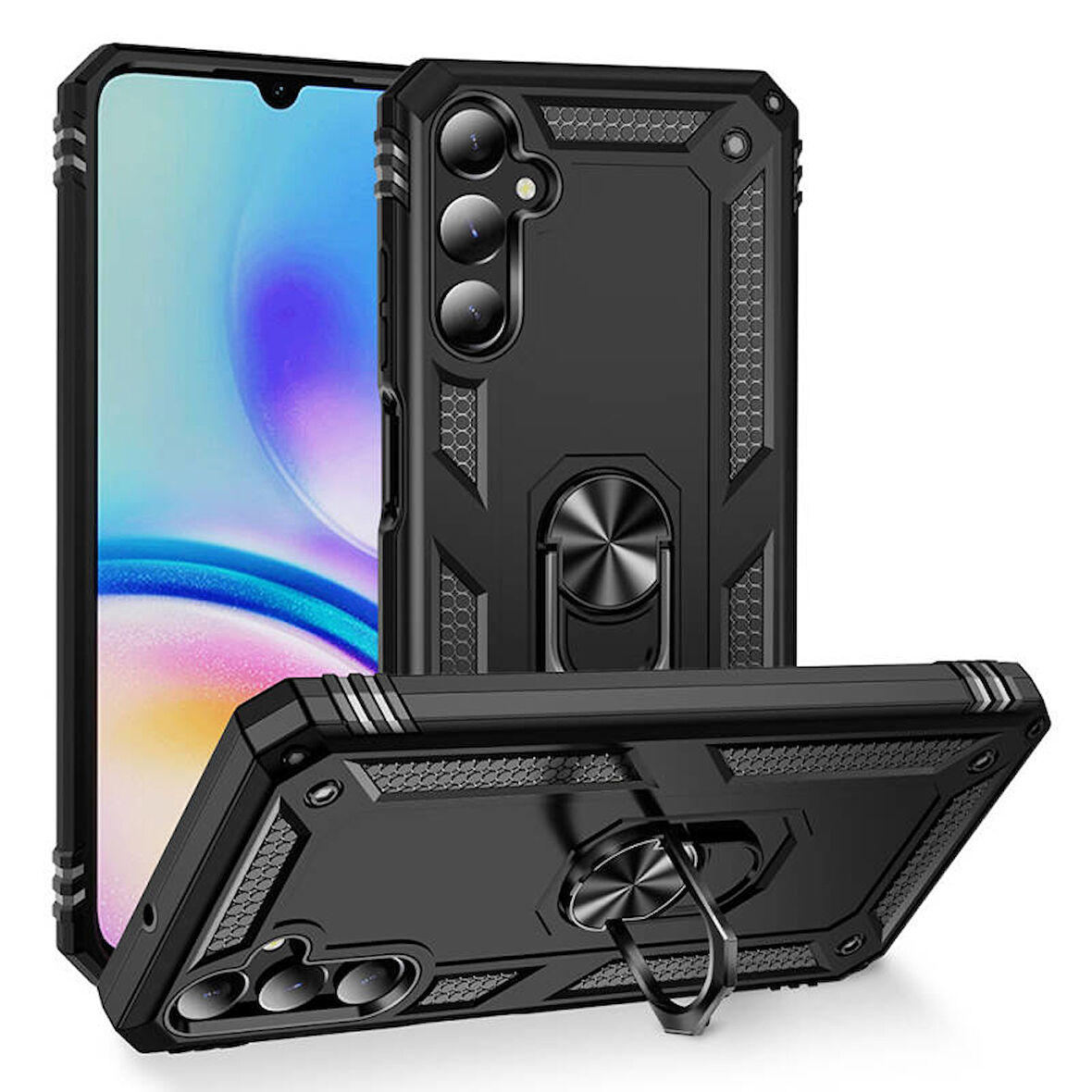 Samsung Galaxy A05S Kılıf Tam Koruma Çift Katmanlı İbiza Sert Silikon Kapak