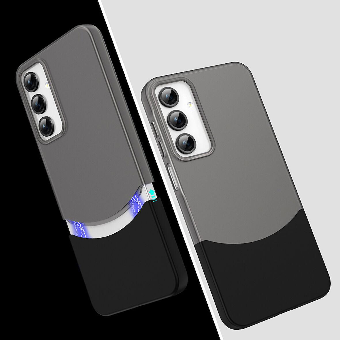 Galaxy A25 Ultra İnce Yapılı 2 Parçalı Forta Sert Silikon Kapak