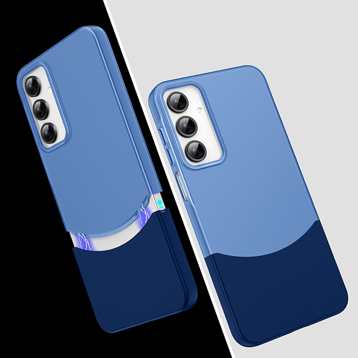 Samsung Galaxy A56 Kılıf Ultra İnce Yapılı 2 Parçalı Sert Premium Kapak RYC/Duble