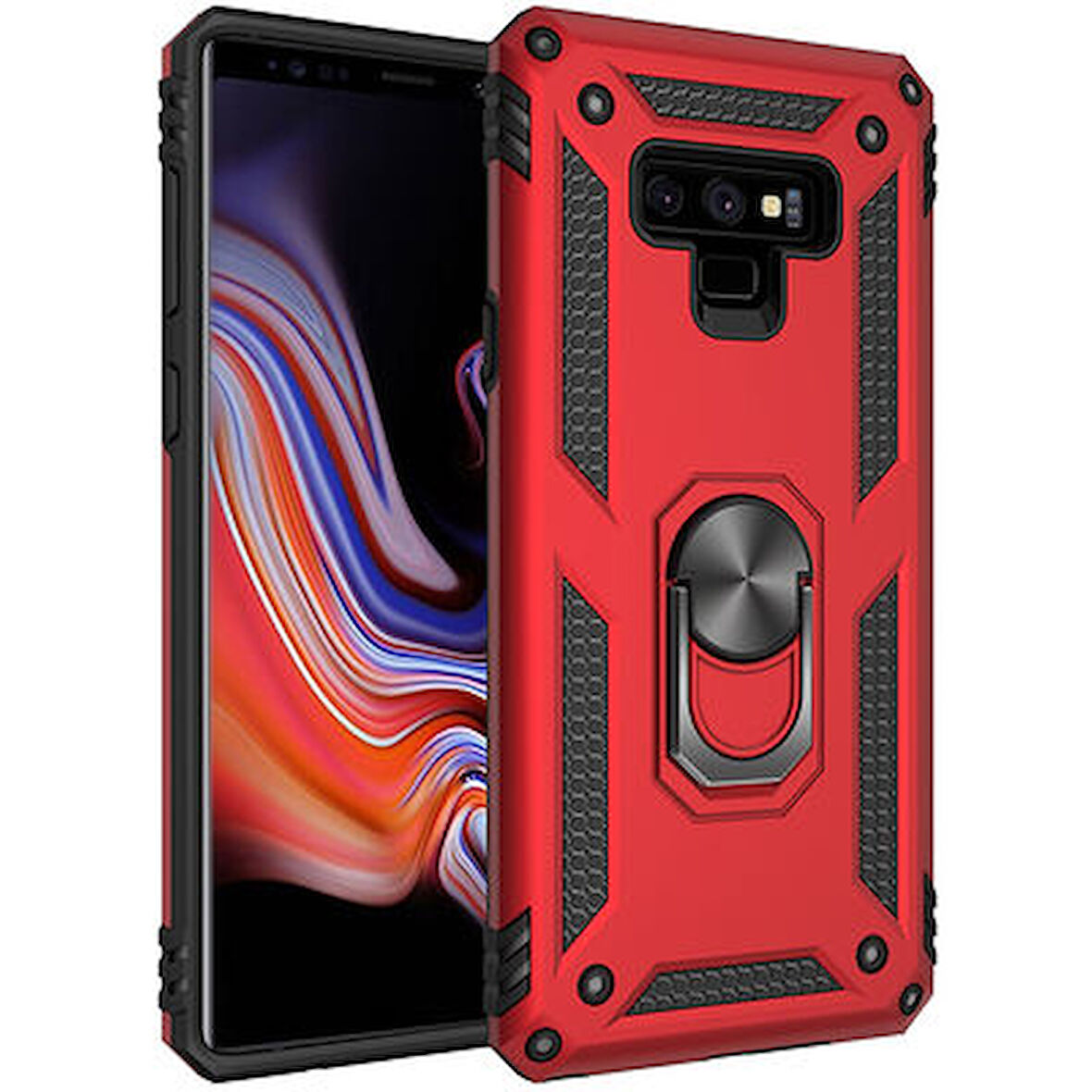 Samsung Galaxy Note 9 Kılıf Tam Koruma Çift Katmanlı İbiza Sert Silikon Kapak