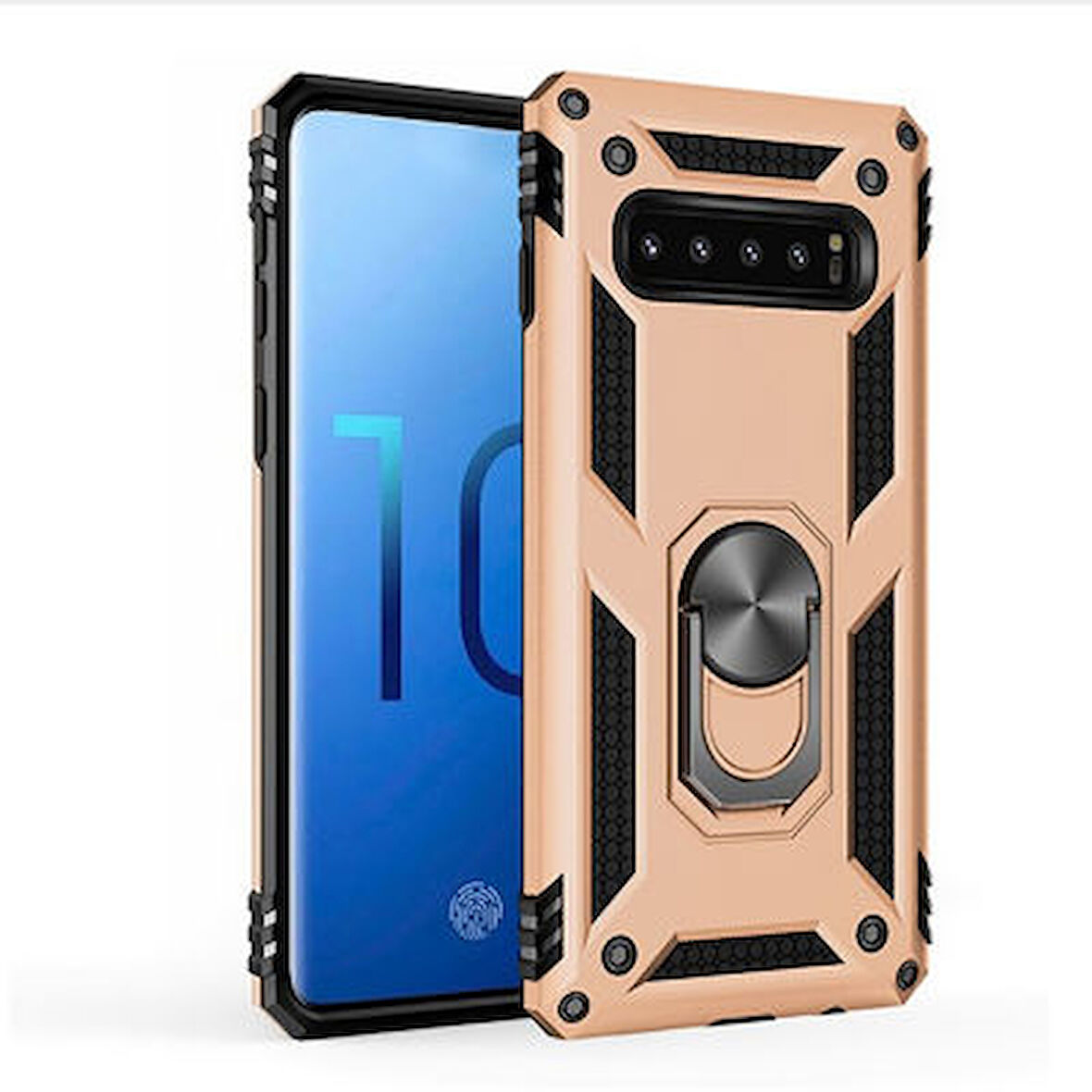 Samsung Galaxy S10 Kılıf Tam Koruma Çift Katmanlı İbiza Sert Silikon Kapak