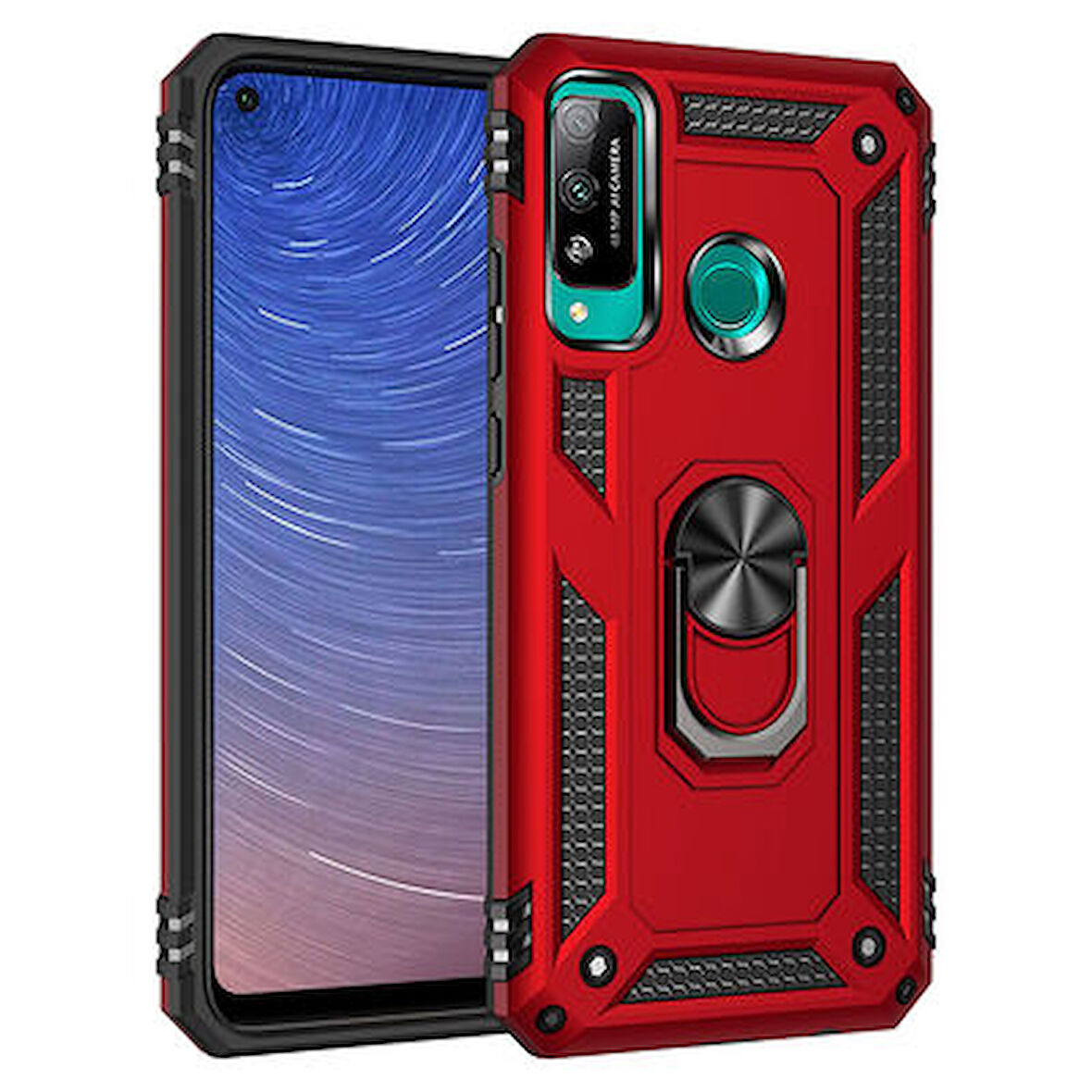 Huawei P40 Lite E Kılıf Tam Koruma Çift Katmanlı İbiza Sert Silikon Kapak