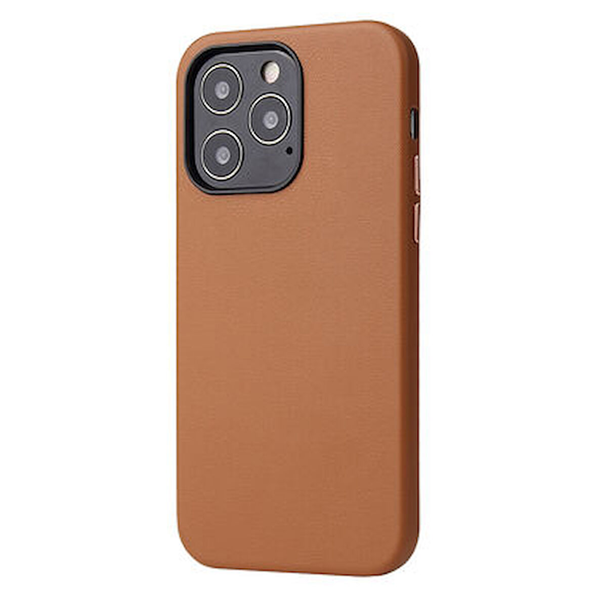 iPhone 13 Pro Max Wireless Şarj Destekli ve Kadife Kaplamalı Premium Pu Deri Kapak RYC/Eyzi