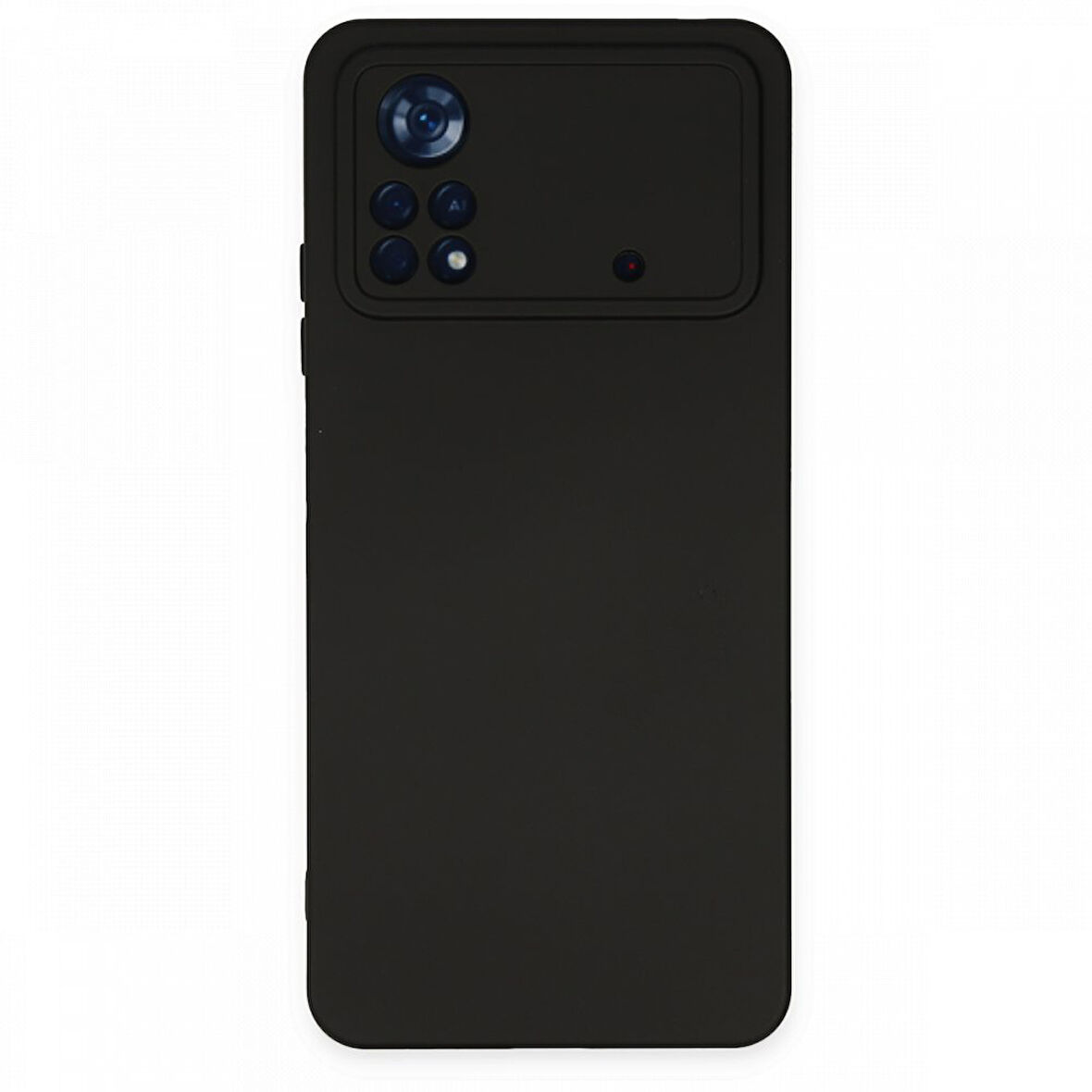 Poco X4 Pro 5G Kılıf İçi Kadife Kaplı Nano Silikon Kapak - Siyah