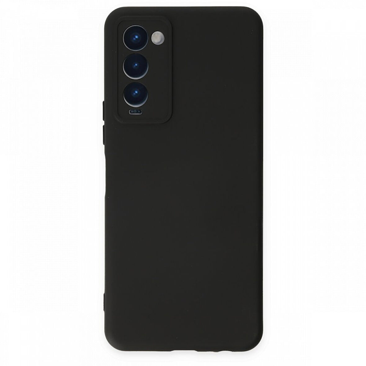 Tecno Camon 18T Kılıf İçi Kadife Kaplı Nano Silikon Kapak - Siyah