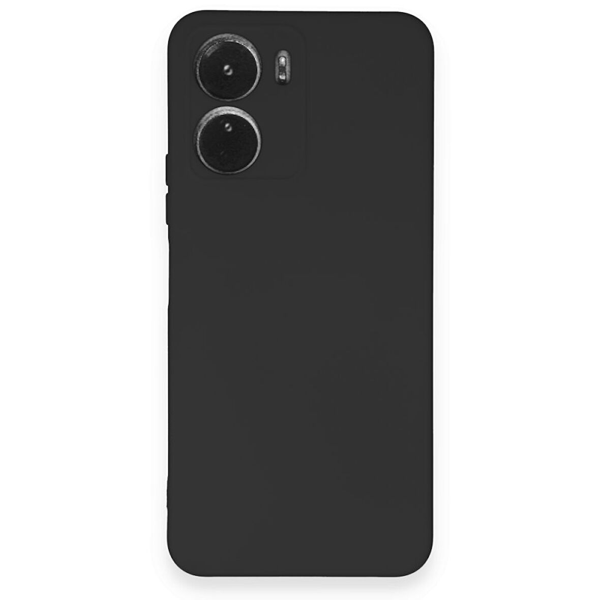 Vivo Y16 Kılıf İçi Kadife Kaplı Nano Silikon Kapak - Siyah