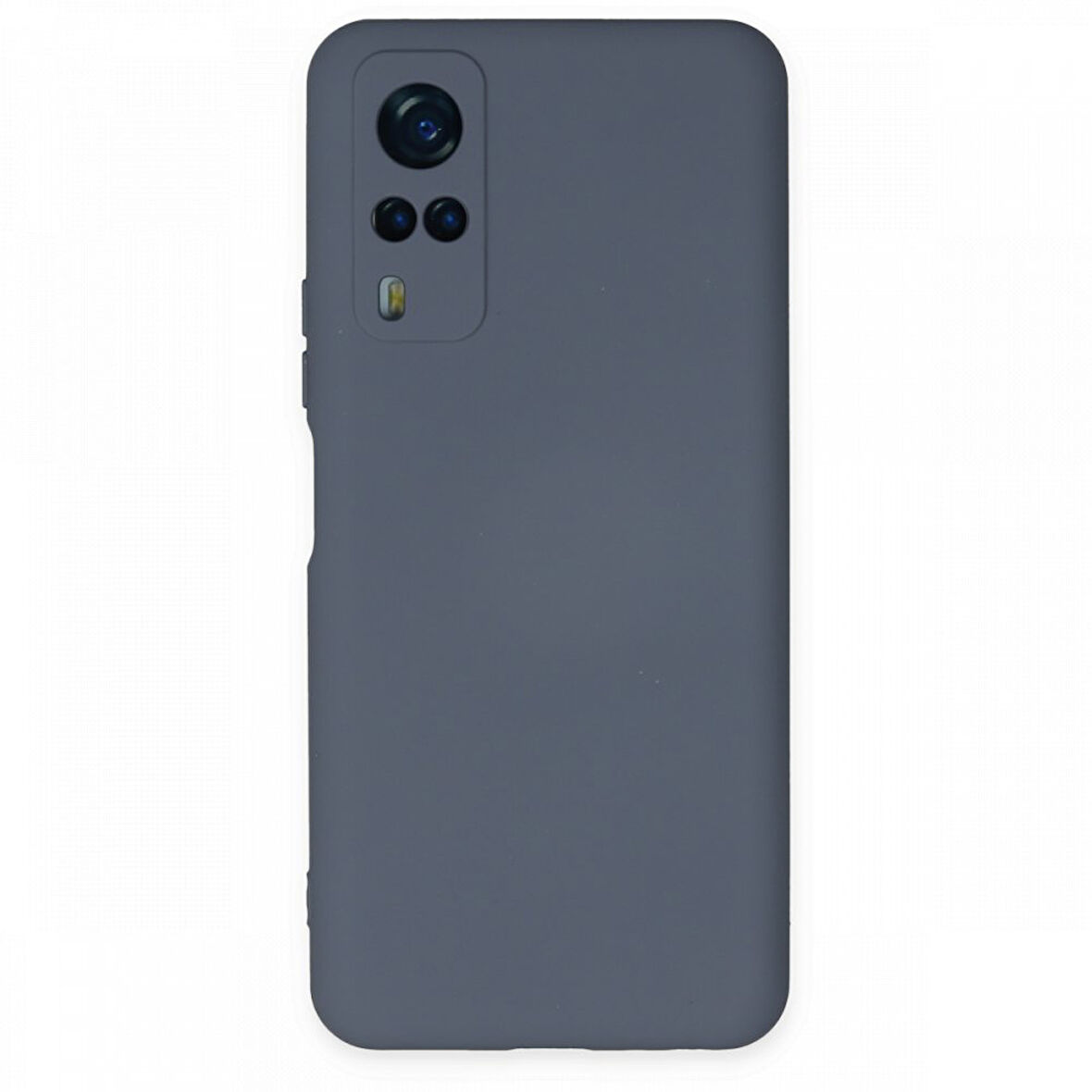 Vivo Y53S Kılıf İçi Kadife Kaplı Nano Silikon Kapak - Gri