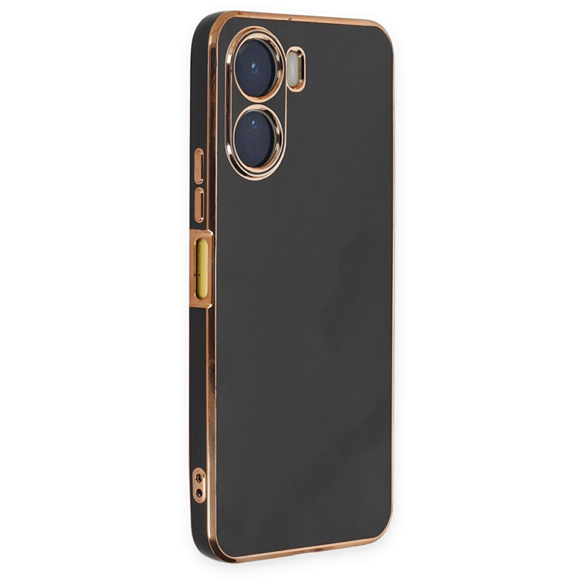 Vivo Y16 Kılıf Parlak Yapılı Esnek Volet Silikon Kapak