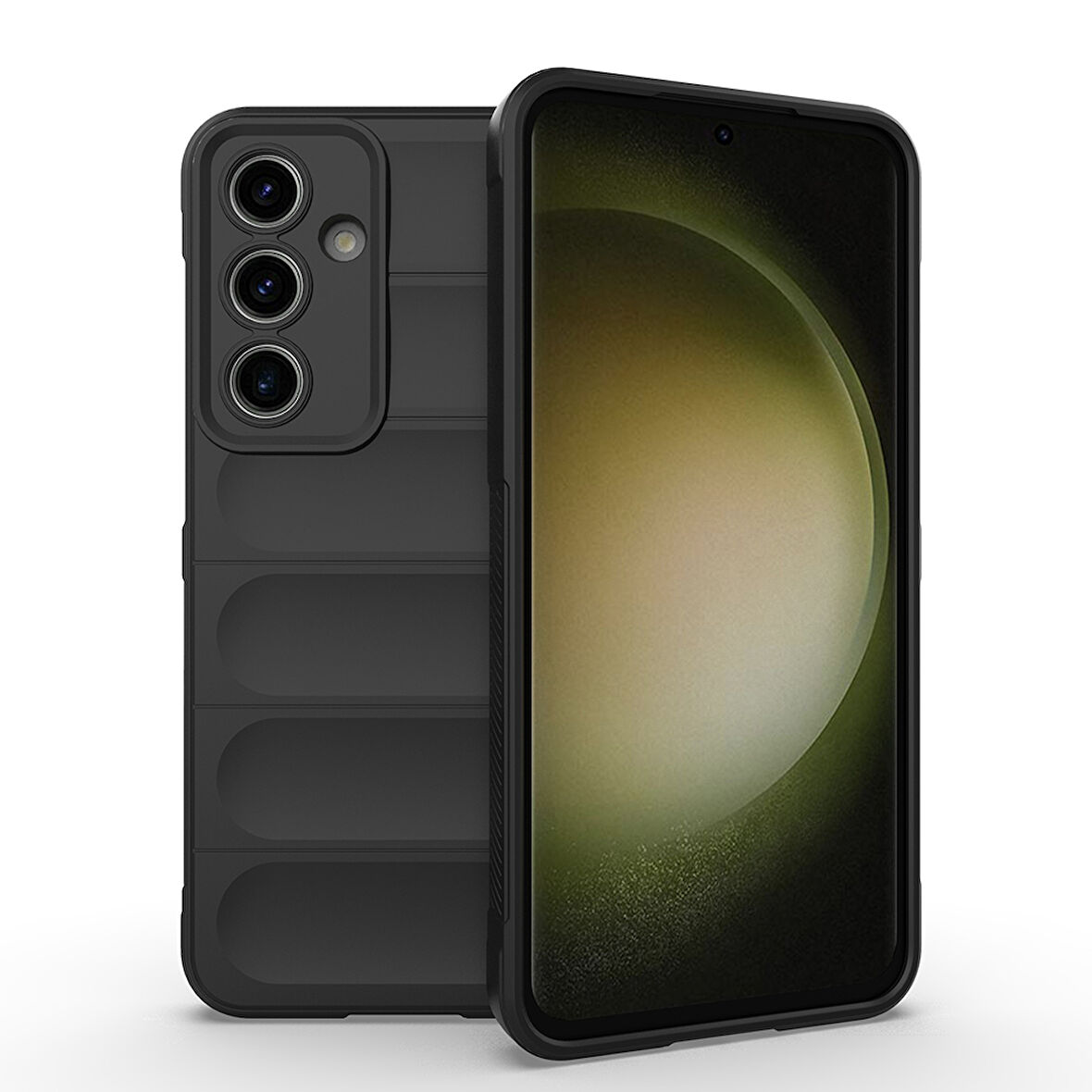 Samsung Galaxy S25 FE Kılıf Rahat Tutulabilir Yapılı İçi Kadife Kaplamalı Etnik Premium TPU Silikon Kapak