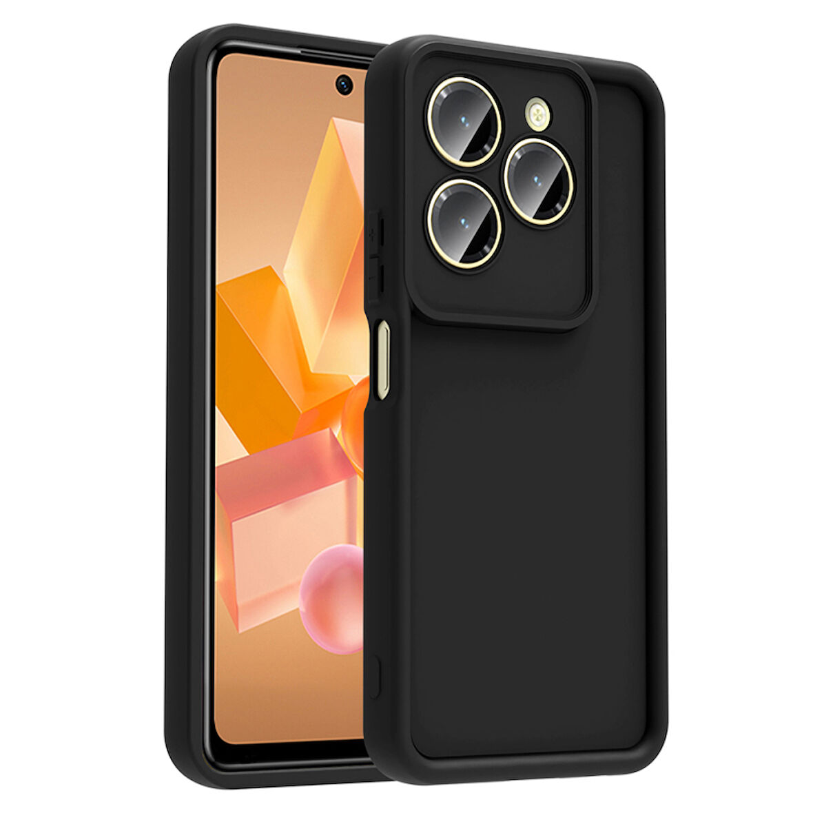 İnfinix Hot 40 Kılıf Esnek ve Kamera Korumalı Mummy Silikon Kapak