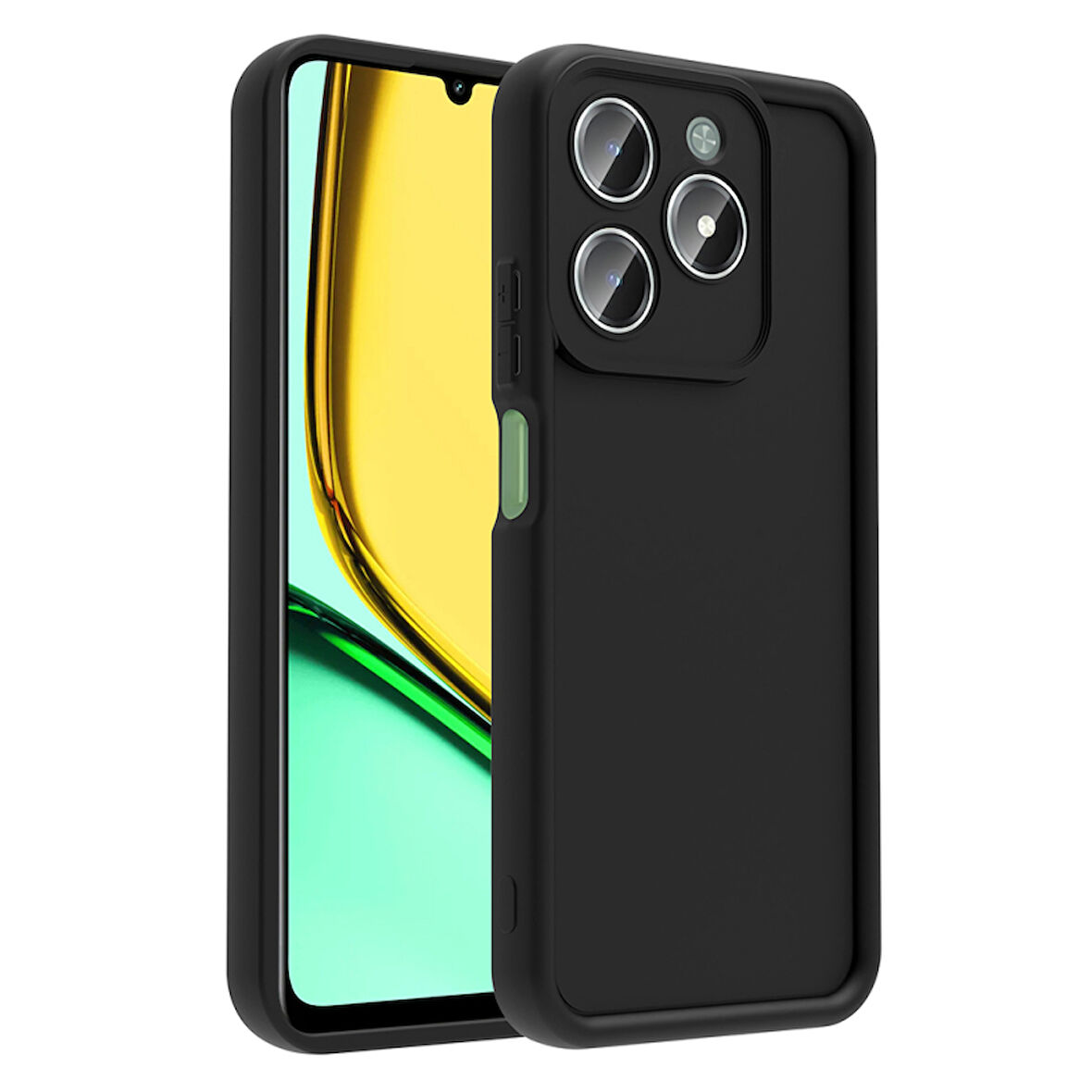 Realme C61 Kılıf Esnek ve Kamera Korumalı Mummy Silikon Kapak