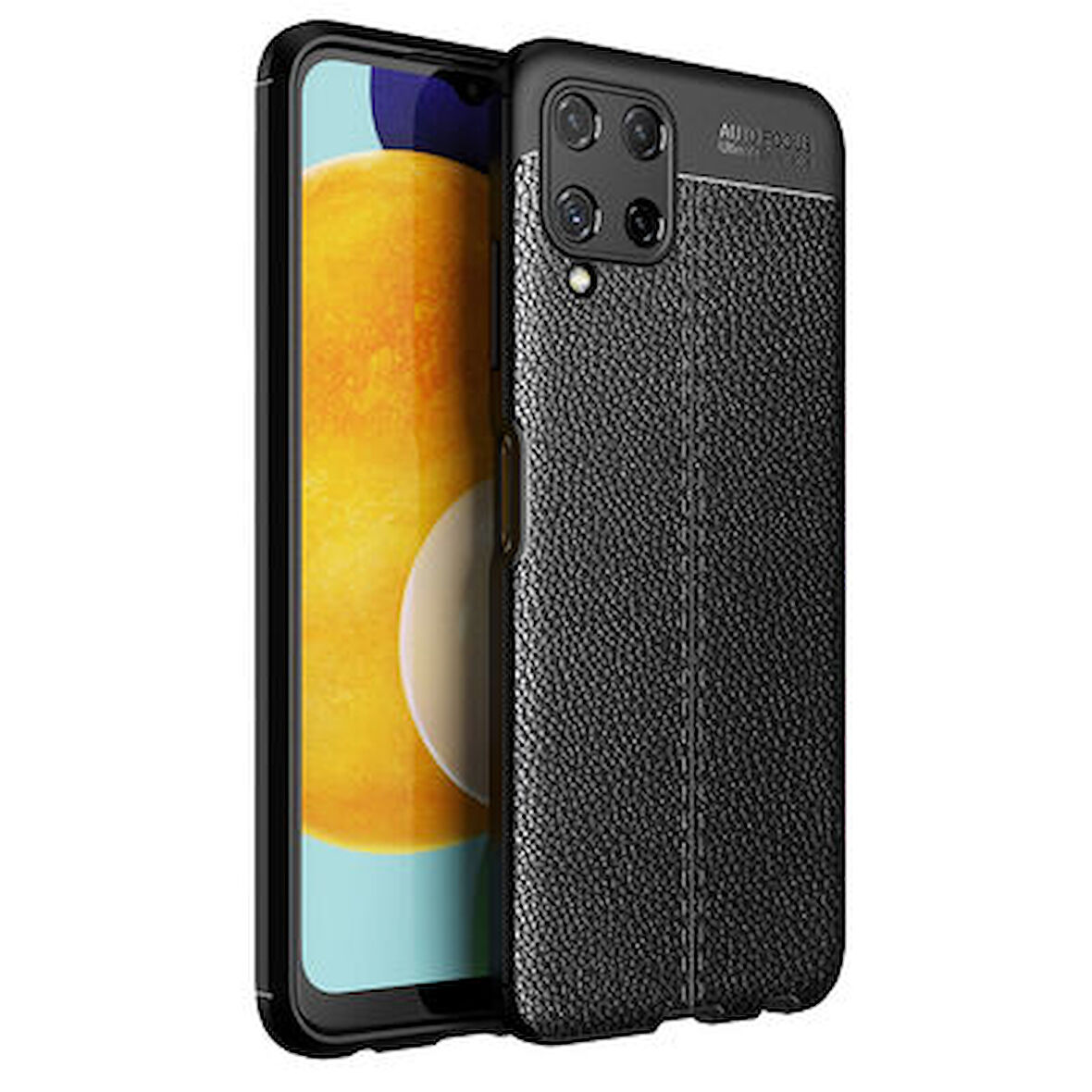 Samsung Galaxy M32 Kılıf Deri Desenli ve Esnek Yapılı Sağlam Derry Silikon Kılıf