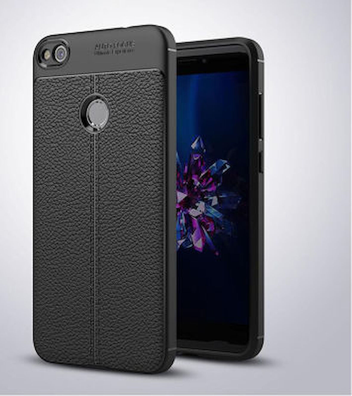 Huawei P9 Lite Mini Kılıf Deri Desenli ve Esnek Yapılı Sağlam Derry Silikon Kılıf