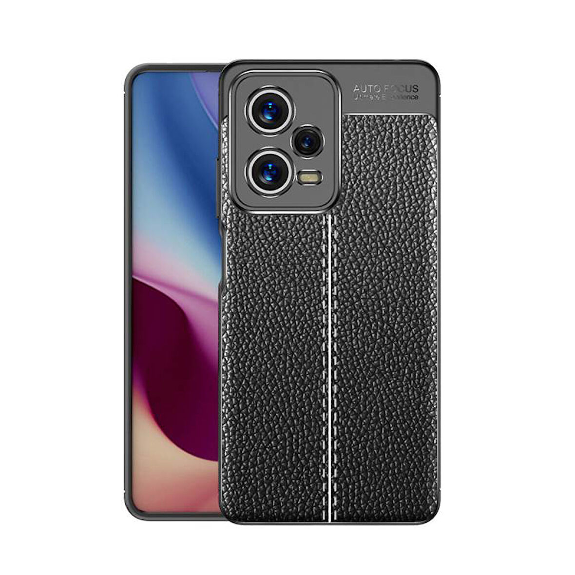 Redmi Note 12 5G Kılıf Deri Desenli ve Esnek Yapılı Sağlam Derry Silikon Kılıf