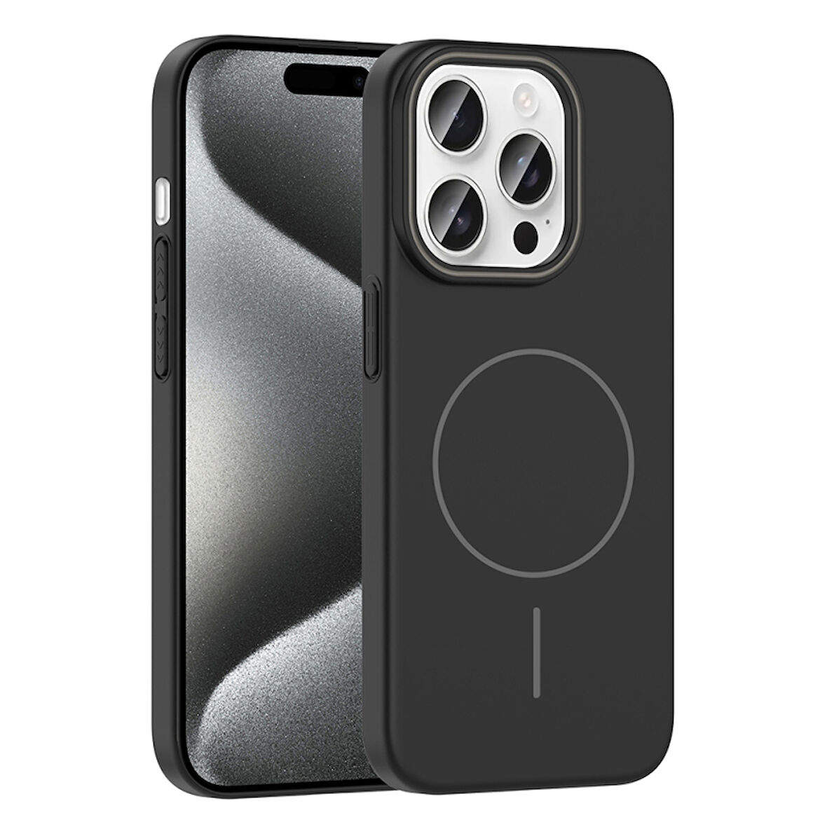 iPhone 15 Pro Kılıf Magsafe Özellikli ve Şık Tasarımlı Ruby Premium Silikon Kapak