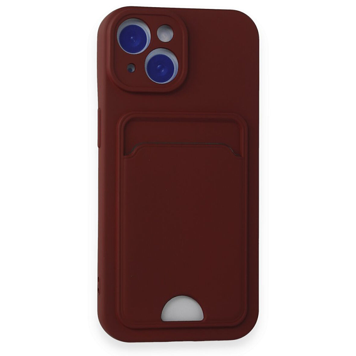 iPhone 15 Kılıf Kart Hazneli Silikon Kapak RYC/Kelvin