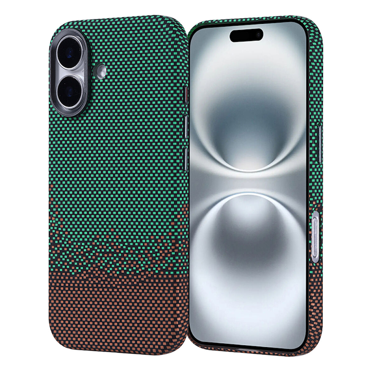 iPhone 16 Kılıf Magsafe Destekli Ultra İnce Karbon Fiber Desenli Slimfiber Premium Kapak