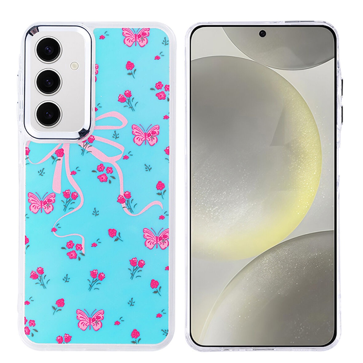 Samsung Galaxy S24 FE Kılıf Airbag özellikli ve Mini Figürlü Hadra Premium Silikon Kapak