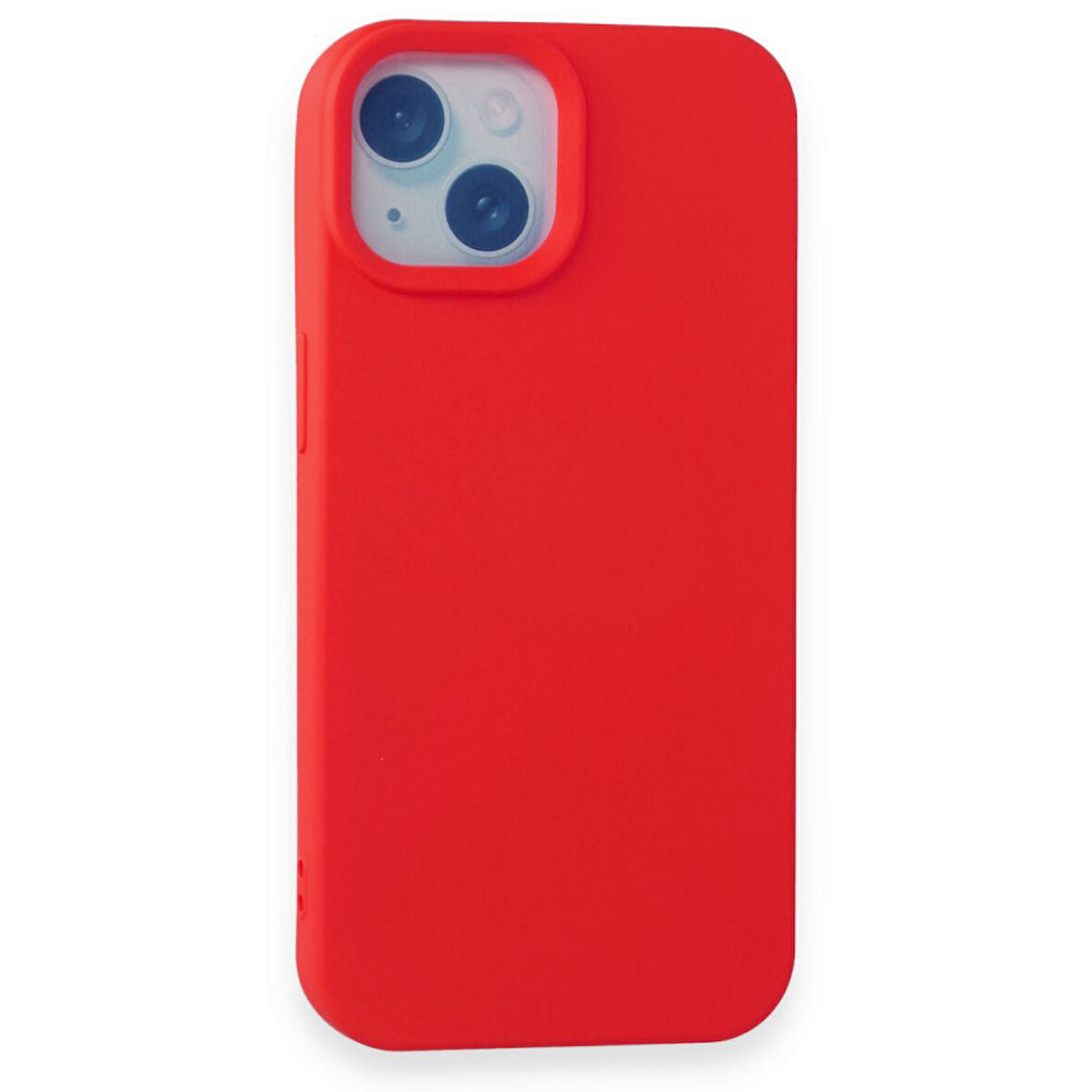 iPhone 15 İçi Kadife Kaplı Esnek Silikon Kapak RYC/ Nano Lansman