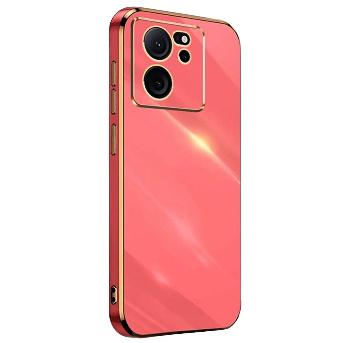 Xiaomi Mi 13T Kılıf Parlak Yapılı Esnek Volet Silikon Kapak