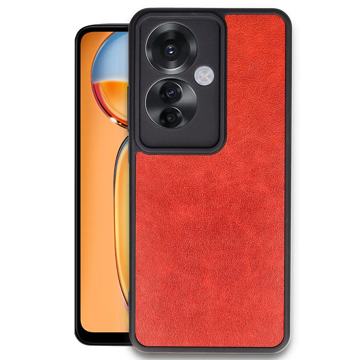 Oppo Reno 11F Kılıf Şık Tasarımlı Premium Aras Deri Kapak