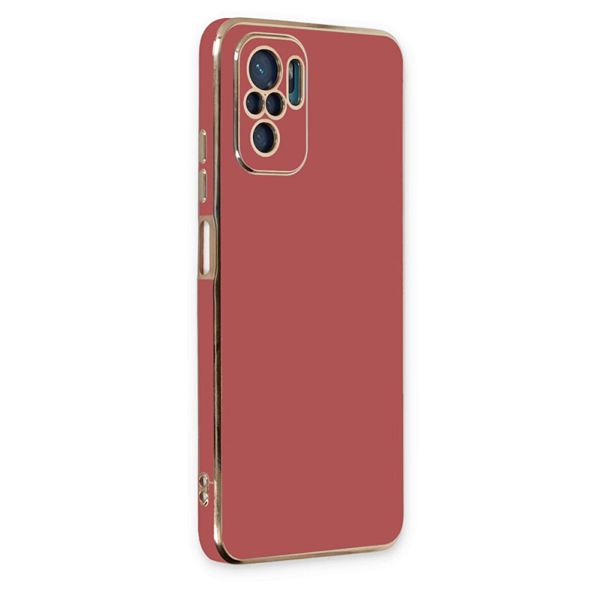 Redmi Note 10S Kılıf Parlak Yapılı Esnek Volet Silikon Kapak