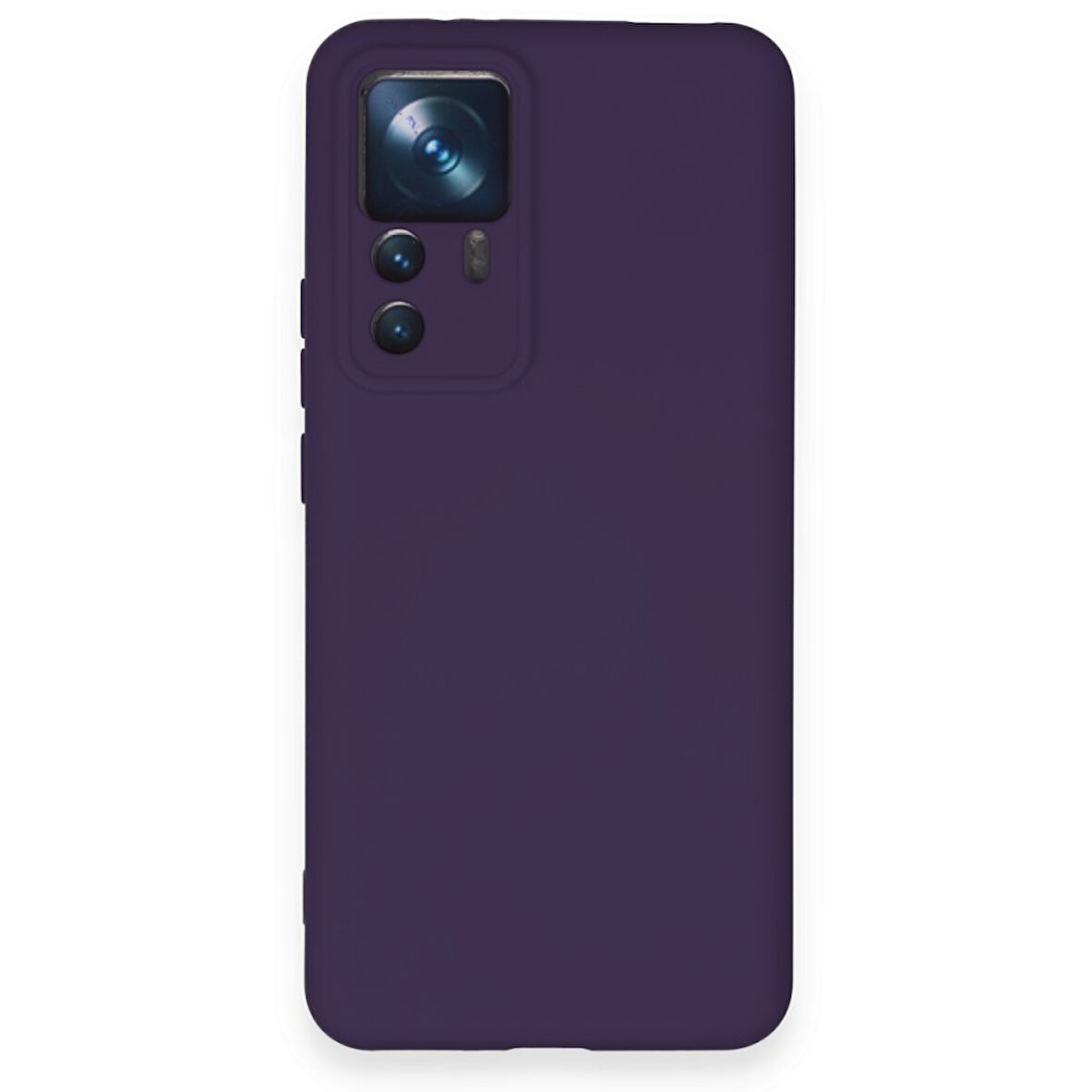 Xiaomi Mi 12T Kılıf İçi Kadife Kaplı Nano Silikon Kapak - Mor