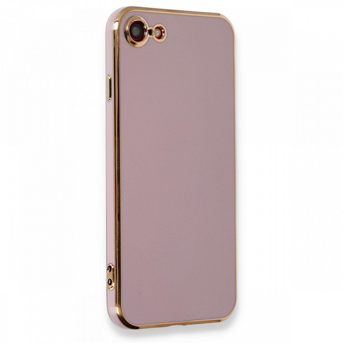 iPhone SE 2020 Kılıf Parlak Yapılı Esnek Volet Silikon Kapak