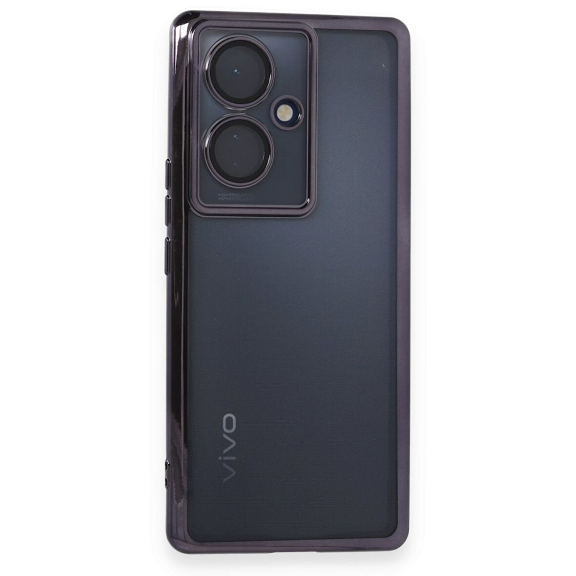 Vivo V29 Lite Kılıf Kamera Lens Korumalı Razer Lens Silikon Kapak - Mor