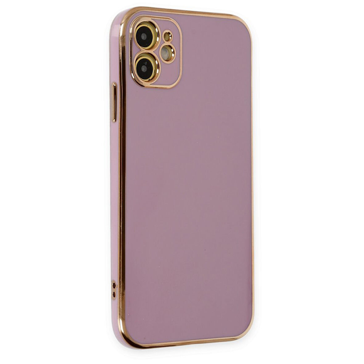 iPhone 12 Kılıf Şık ve Parlak Silikon Kapak RYC/Volet