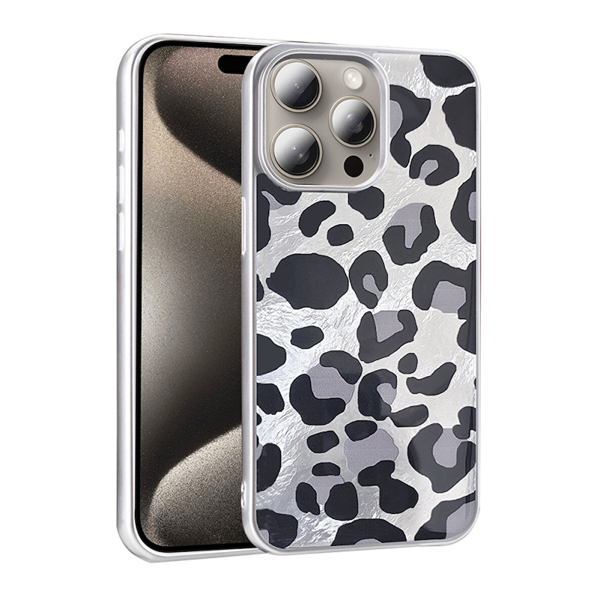 iPhone 15 Pro Max Kılıf Desen Detaylı Şık Mep Premium Silikon Kapak